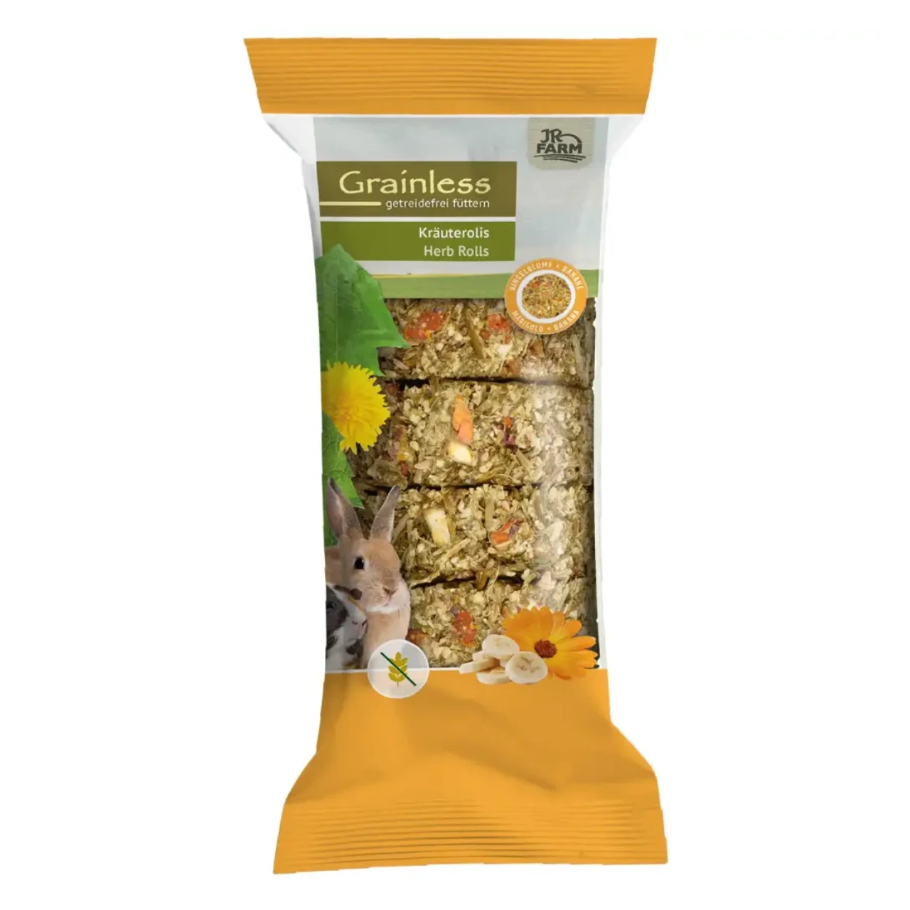 JR Farm Grainless urteruller morgenfrue og banan 80 g